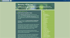 Desktop Screenshot of marketingthedotcom.blogspot.com