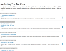 Tablet Screenshot of marketingthedotcom.blogspot.com