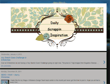 Tablet Screenshot of dailyscrappinspiration.blogspot.com