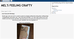 Desktop Screenshot of melsfeelingcrafty.blogspot.com