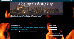 Desktop Screenshot of blazingfreshhiphop.blogspot.com