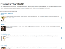 Tablet Screenshot of fitnessforyourhealth.blogspot.com