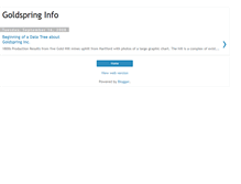 Tablet Screenshot of goldspringinfo.blogspot.com