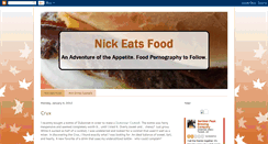 Desktop Screenshot of nickeatsfood.blogspot.com