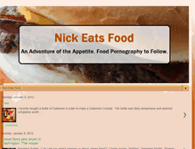 Tablet Screenshot of nickeatsfood.blogspot.com