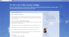 Desktop Screenshot of lovemycountrycottage.blogspot.com