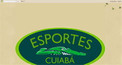 Desktop Screenshot of esportescuiaba.blogspot.com