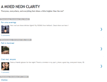 Tablet Screenshot of amixedneonclarity.blogspot.com