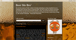Desktop Screenshot of beermebro21.blogspot.com