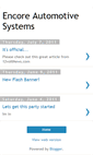 Mobile Screenshot of encoreautomotivesystems.blogspot.com