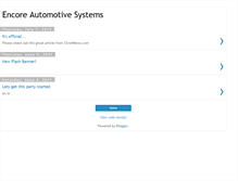 Tablet Screenshot of encoreautomotivesystems.blogspot.com