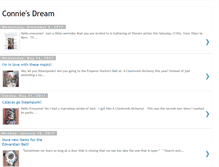 Tablet Screenshot of conniesdream.blogspot.com