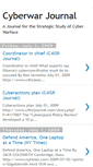 Mobile Screenshot of cyberwarjournal.blogspot.com