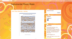 Desktop Screenshot of instrumental-sheet-music.blogspot.com