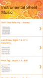 Mobile Screenshot of instrumental-sheet-music.blogspot.com
