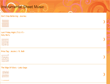 Tablet Screenshot of instrumental-sheet-music.blogspot.com