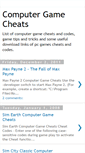 Mobile Screenshot of computer-gamecheats.blogspot.com