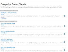 Tablet Screenshot of computer-gamecheats.blogspot.com