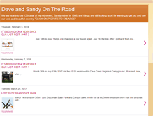 Tablet Screenshot of davesandyontheroad.blogspot.com