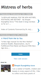 Mobile Screenshot of mistressofherbs.blogspot.com