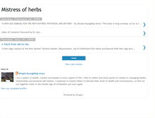 Tablet Screenshot of mistressofherbs.blogspot.com
