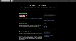 Desktop Screenshot of metalex-usinage.blogspot.com