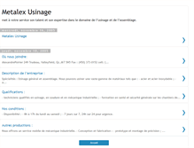 Tablet Screenshot of metalex-usinage.blogspot.com