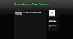 Desktop Screenshot of emprendedoresefectopigmaleon.blogspot.com