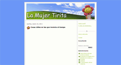 Desktop Screenshot of lamujertirita.blogspot.com
