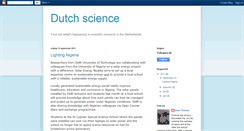 Desktop Screenshot of dutchscience.blogspot.com