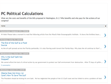 Tablet Screenshot of pc-political-calculations.blogspot.com