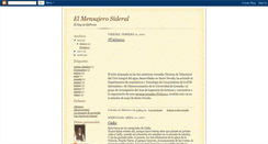 Desktop Screenshot of elmensajerosideral.blogspot.com