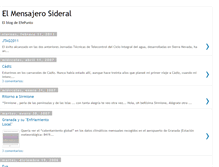 Tablet Screenshot of elmensajerosideral.blogspot.com