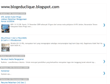 Tablet Screenshot of blogeduclique.blogspot.com