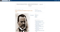 Desktop Screenshot of presidentesargentinos.blogspot.com
