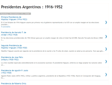 Tablet Screenshot of presidentesargentinos.blogspot.com