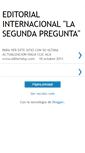 Mobile Screenshot of editoriallasegundapregunta.blogspot.com