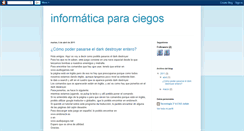 Desktop Screenshot of informaticaparaciegos.blogspot.com