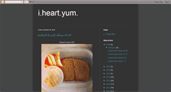 Desktop Screenshot of i-heart-yum.blogspot.com