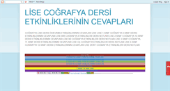 Desktop Screenshot of cografyadersietkinlikleri.blogspot.com