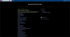 Desktop Screenshot of nanointension.blogspot.com