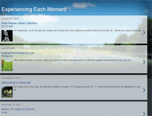 Tablet Screenshot of experiencingeachmoment.blogspot.com