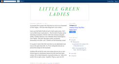 Desktop Screenshot of littlegreenladies.blogspot.com