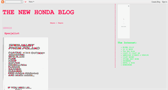 Desktop Screenshot of brandnewhonda.blogspot.com