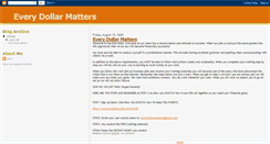 Desktop Screenshot of everydollarmatters.blogspot.com