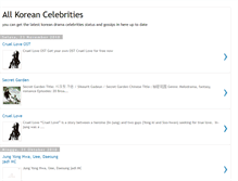 Tablet Screenshot of korean-celeb.blogspot.com