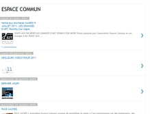Tablet Screenshot of espacecommun-association.blogspot.com