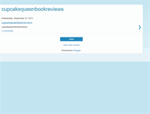 Tablet Screenshot of cupcakequeenbookreviews.blogspot.com