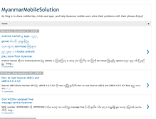Tablet Screenshot of myanmarmobilesolution.blogspot.com
