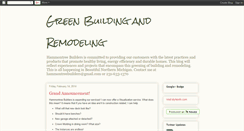 Desktop Screenshot of greenbuildingandremodeling.blogspot.com